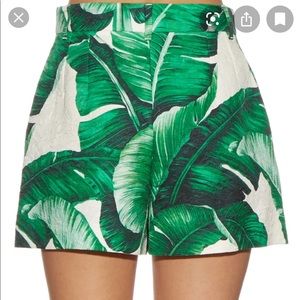 Dolce & Gabbana Banana Leaf Shorts